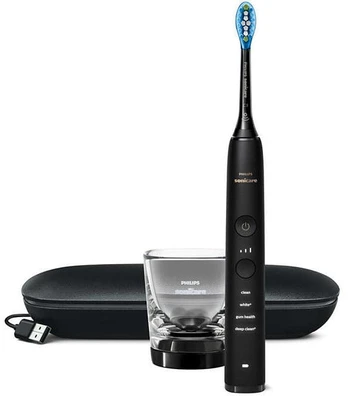 Elektrinis dantų šepetėlis Philips DiamondClean 9000, juoda sp.