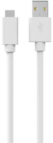 Sinox USB A til USB Micro kabelis. 1m. Hvid