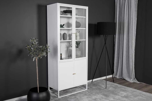 Venture Design Knygų spinta Bakval Balta Plienas