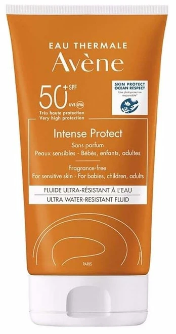 Priemonė įdegio priežiūrai kūnui/veidui Avene Intense Protect SPF50, 150 ml