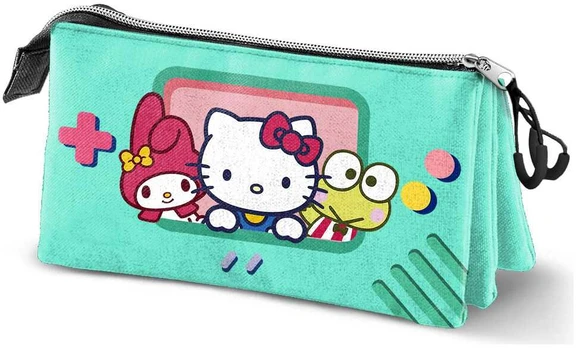 Karactermania Hello Kitty and Friends Videogame triple pencil case