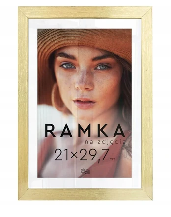 Plakatas A4 21x29,7 cm Auksinis Rėmelis Nuotraukai
