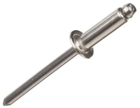 Nerūdijančio plieno kniedės 4x6 mm, 10 vnt.