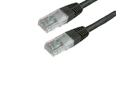 MediaRange Pechcord, U/UTP, Cat6, 2m, Juoda (MRC125)