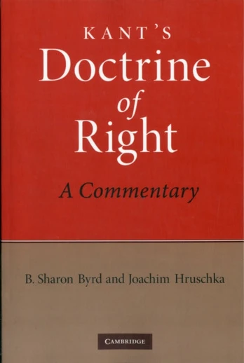 Kant's Doctrine of Right - Minkštas viršelis
