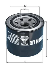 MAHLE OC573 Alyvos filtras