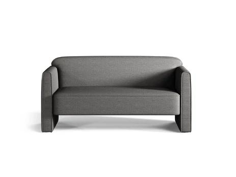 Sofa, "Abby", 2 Seats, 140x80x69, Grey