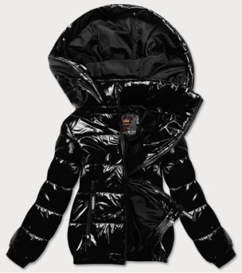 QUILTED HOODED JACKET RED (7218BIG) striukė