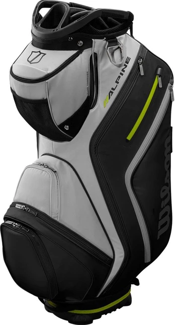 Wilson - Alpine Cart Bag with Embroidery - Light Grey/Black