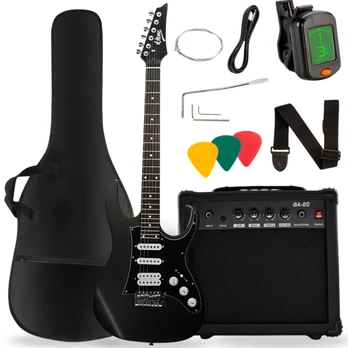 V-TONE EGA 39 MBK gitara elektrinė 4/4 stratocas