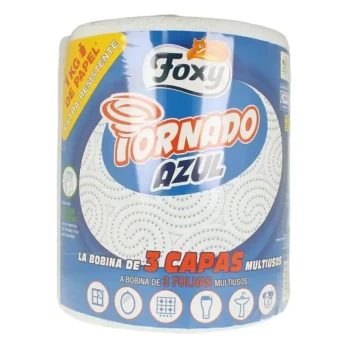 Virtuvės popierius Foxy Tornado Azul 3 sluoksniai