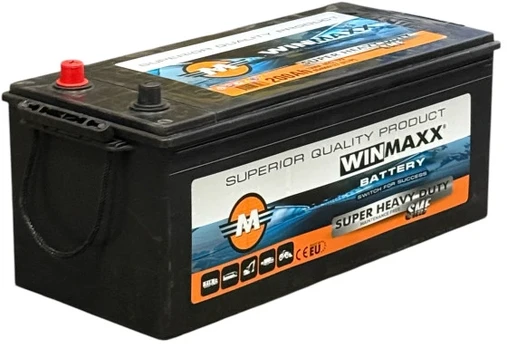 Akumuliatorius Winmaxx 12 V, 200 Ah, 1300 A, pliusas kairėje