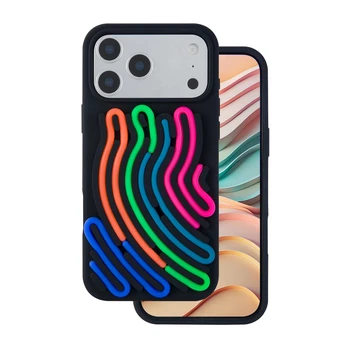 Dėklas Telforceone DIY Snake case for iPhone 17 Pro 6,3' juodas