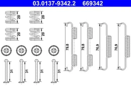 ATE 03.0137-9342.2 Brake shoe fitting kit