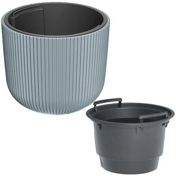 Prosperplast MILLY GĖČIŲ vazonas 24cm ŠVIESI PILKAS