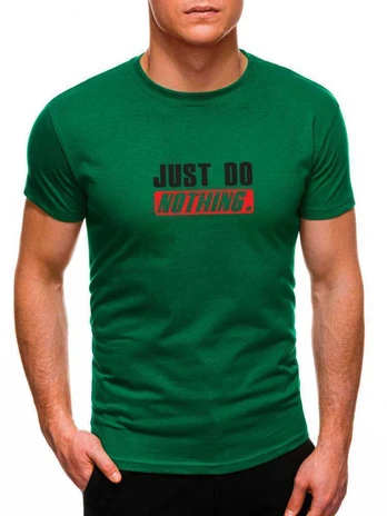 Žali vyriški marškinėliai Just do nothing