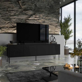 Laikiklis ABI TV stand mat juodas/ mat juodas