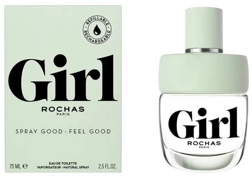 Rochas Girl Eau De Toilette Purškiklis 75ml Papildomas