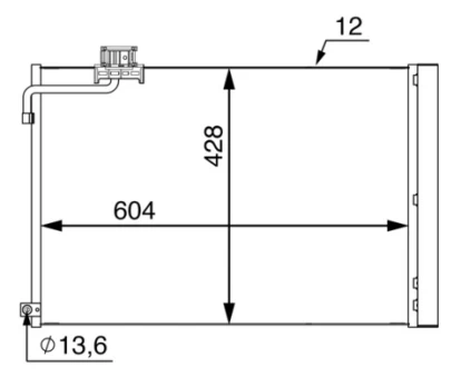 MAHLE AC 51 000S Air conditioning condenser