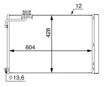 MAHLE AC 51 000S Air conditioning condenser kaina