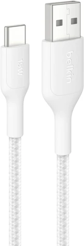 Kabelis USB Belkin USB-A - USB-C 2 m Baltas (CAB022HQ2MWH)