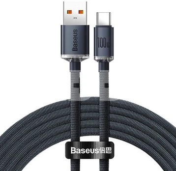 Baseus Crystal Shine cable USB to USB-C, 100W, 2m (black)