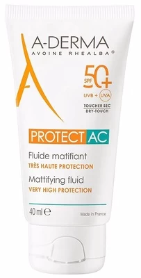 Kremas nuo saulės A-Derma Protect AC Mattifying Fluid Spf50 40ml
