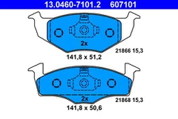 ATE 13.0460-7101.2 Brake pad set