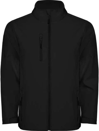 Roly Dviejų sluoksnių softshell striukė NEBRASKA Juoda