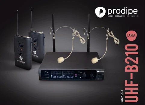 Ausinės Prodipe B210DUO DSP UHF F5