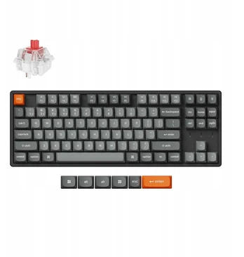 Klaviatūra Keychron K8M-J1 80% TKL Raudona Switch