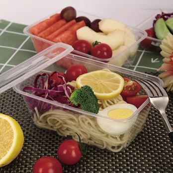plastikinės maisto dėžutės, 50 vnt., 26 uncijos