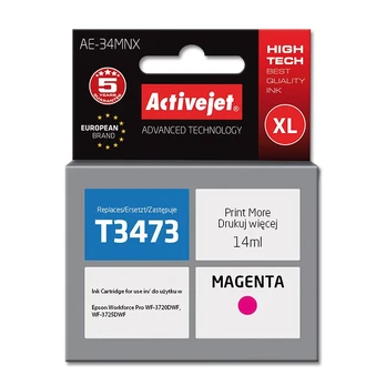 Spausdintuvo kasetė ActiveJet AE-34MNX, raudona