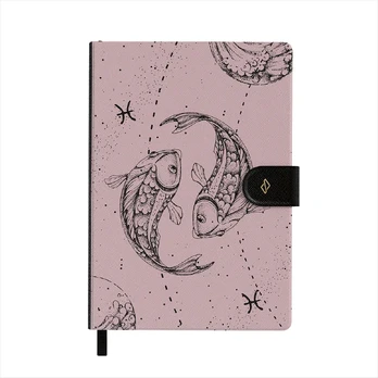 Pisces - Notebook, A5 (14.8 x 21cm) / Dotted / Pink