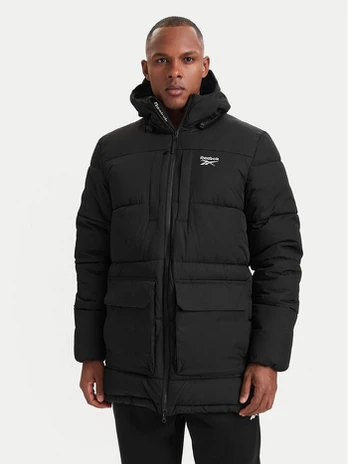 Reebok Žieminė striukė RCC00077 Juoda Regular Fit