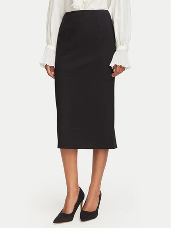 Luisa Spagnoli Tiesus sijonas Florina 543482 Juoda Regular Fit