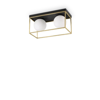 Lubinis šviestuvas Ideal Lux Ceiling lamp with 2 lights LINGOTTO, E14, chrome