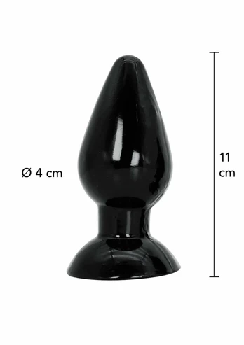 HIDDEN DESIRE Extreme Medium 11 cm Anal Plug - Smooth PVC, Wide Base