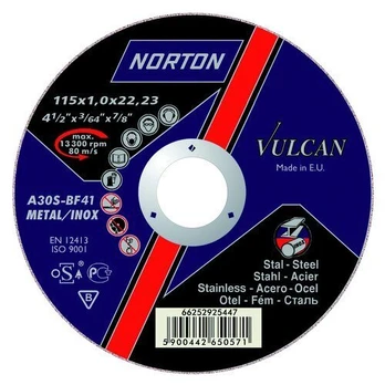 Norton Vulcan metalo pjovimo diskas 230x1,9 mm