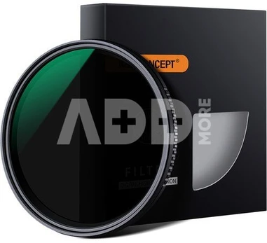 K&F Concept K&F 46MM MV36 Slim Variable/Fader NDX, ND8~ND2000, Waterproof, Anti Scratch, Green Coated