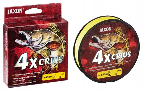 Jaxon Crius 4x Fluo pintas valas 0,14mm/150m 15kg