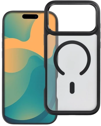 Case for iPhone 13 / 14 Forcell F-Protect Smoke Hybrid Premium Lite compatible with MagSafe juodas