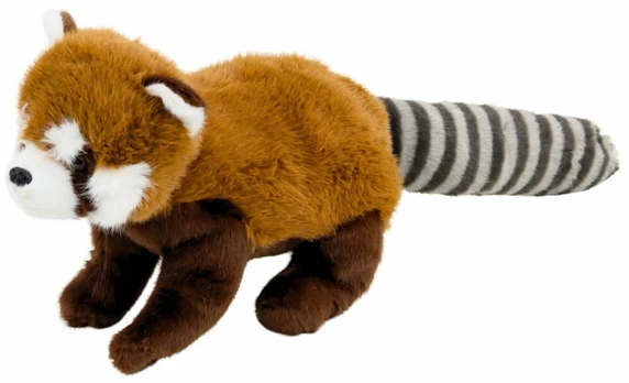 Pliušinis žaislas raudonoji panda 22128, rudas/baltas/juodas, 12 cm