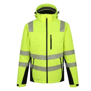 Žieminė softshell striukė Calgary, su pamušalu CL2, geltona L, Pesso