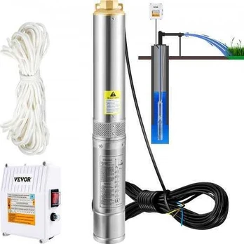 Giluminis vandens siurblys, 370W 230V, nerūdijantis plienas
