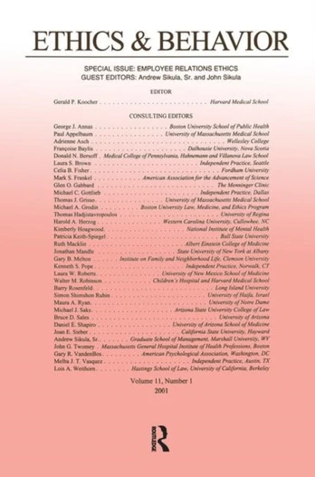 Employee Relations Ethics