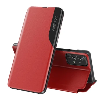Dėklas Eco Leather View Samsung Galaxy A73 Raudonas