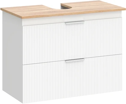 Aosom Vonios spintelė 80x40x60 cm Balta MDF