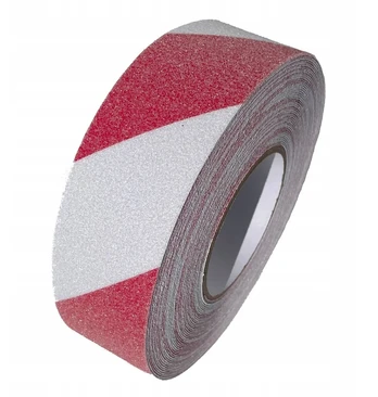Neslystanti baltai raudona juosta 50mm/18m