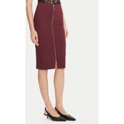Patrizia Pepe Tiesus sijonas 8G0485 A025 Vyšninė Regular Fit